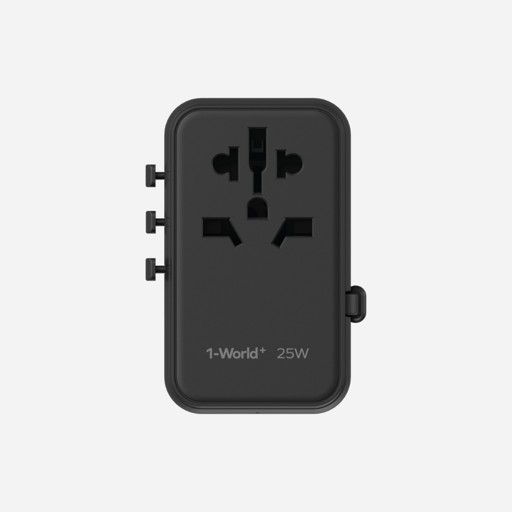 1-World 3-Port Wall Chargers 25W