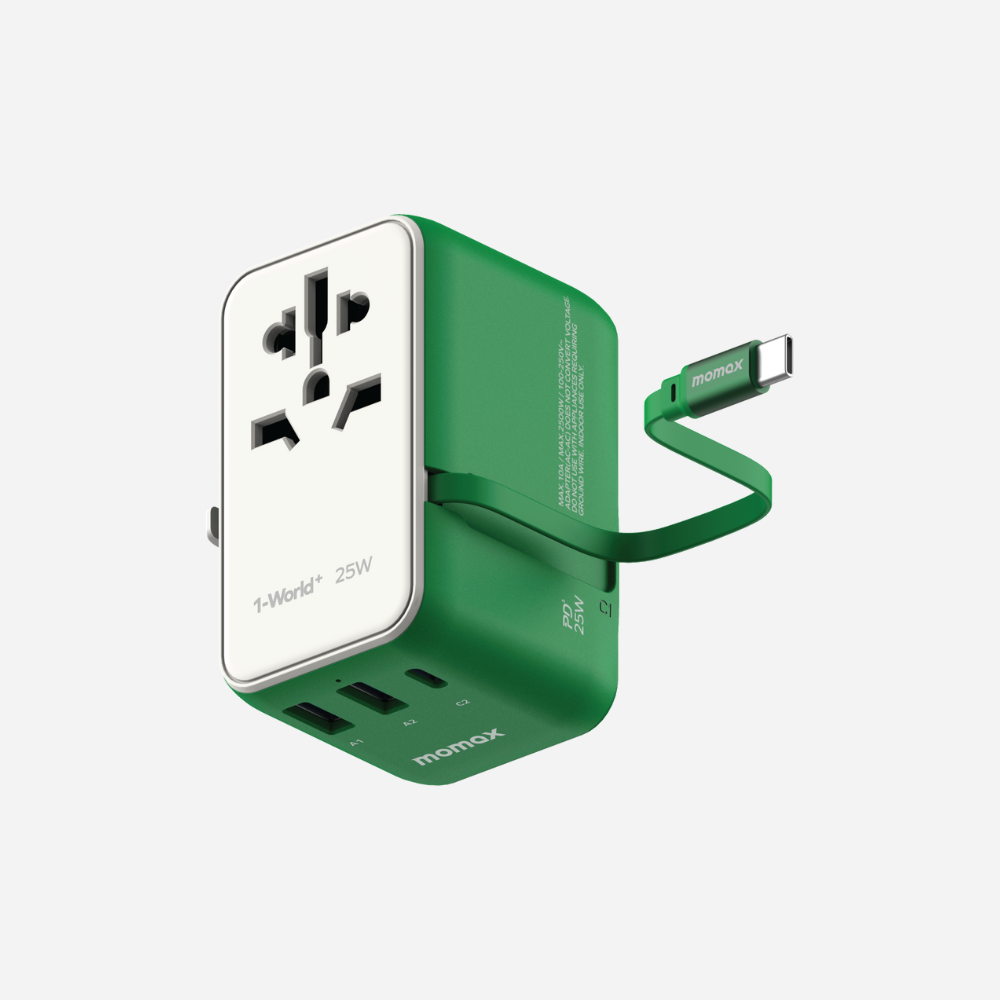 1-World 3-Port Wall Chargers 25W