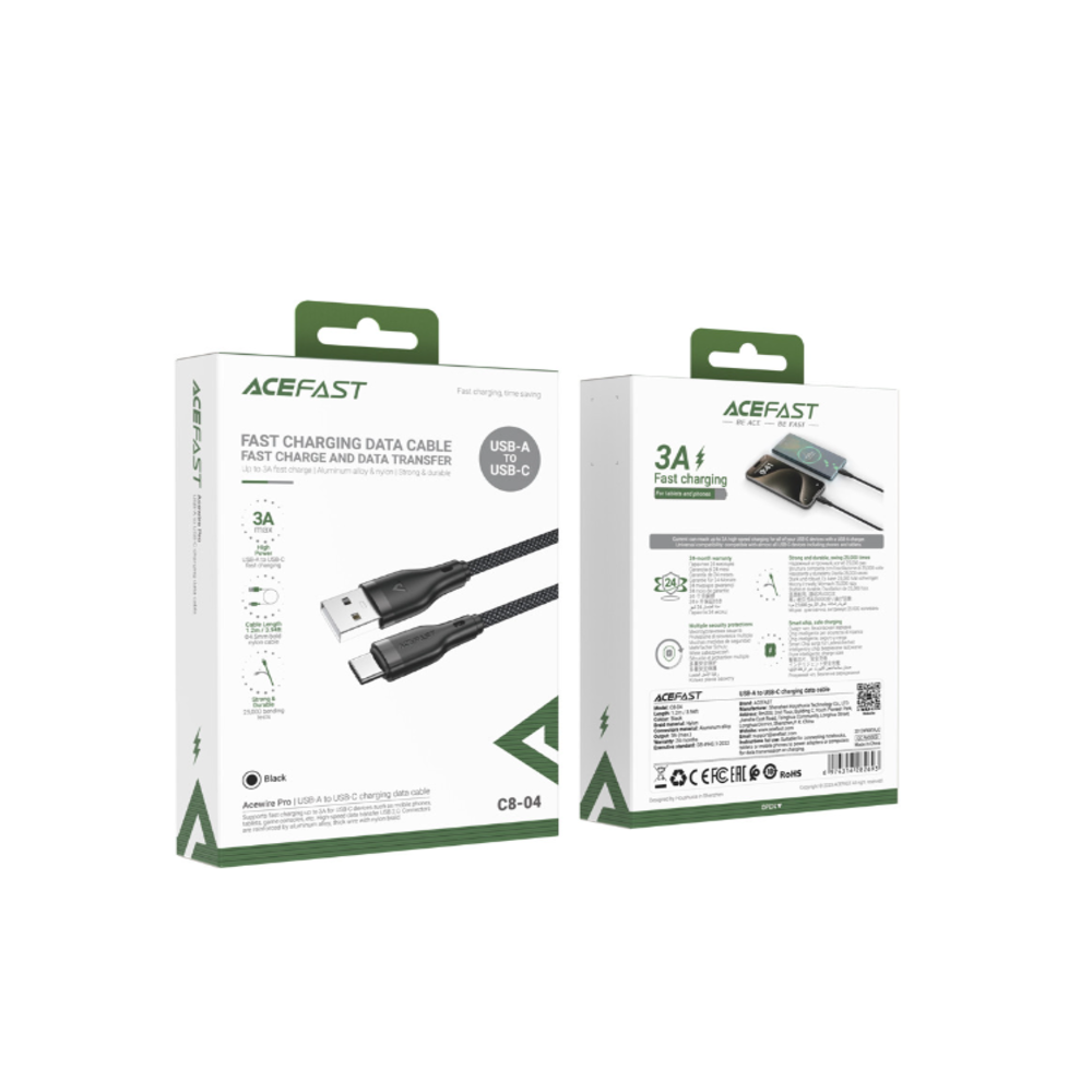 Acewire Pro C8-04 USB-A to USB-C Cable