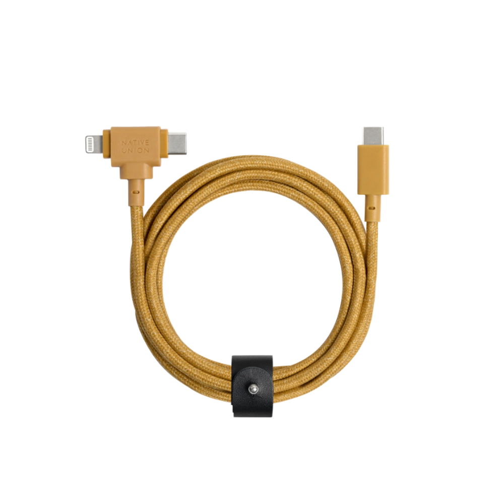 Belt Cable Duo USB-C to USB-C & Lightning