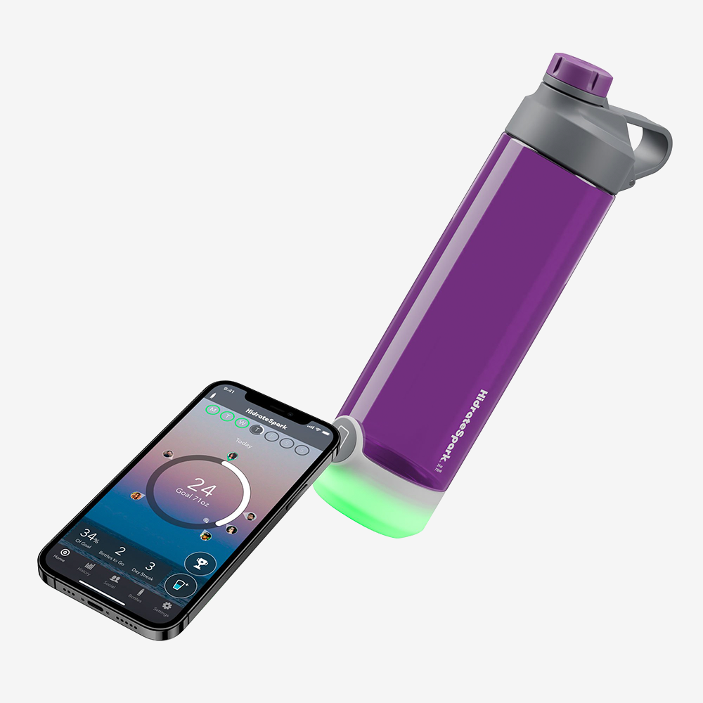 TAP Tritan Plastic Smart Water Bottle - Chug Lid