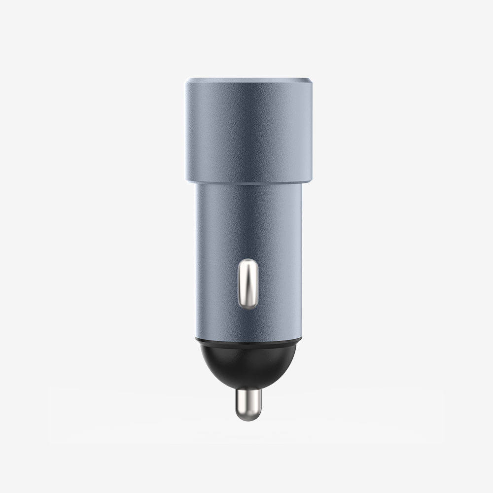 Dual Port Car Charger 38W - Space Grey